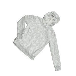 Children’s Place heather gray pullover hoodie girls size L 10/12 1594